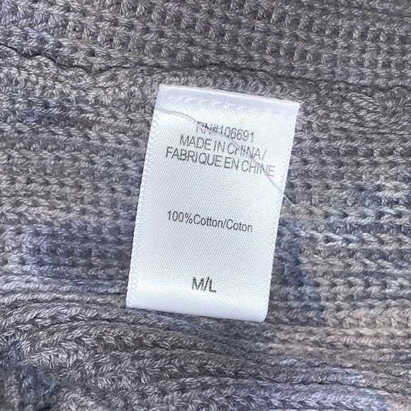 Young, Fabulous & Broke tie dye ripped V-neck Indie Cardigan in Grey. - size M/L - Picture 12 of 14